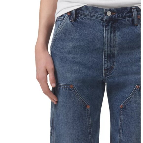 AGOLDE RAMI HIGH RISE STRAIGHT CARPENTER JEANS in REPETITION - Picture 3 of 3